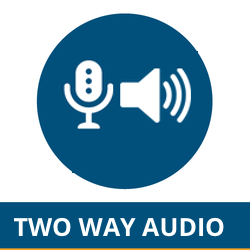 built in speaker - two way audio