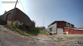 view of a person at 75 feet from a 180 degree FOV lens 5MP security camera