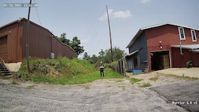 view at 50 feet from a 4mm 83 degree FOV lens  4MP security camera