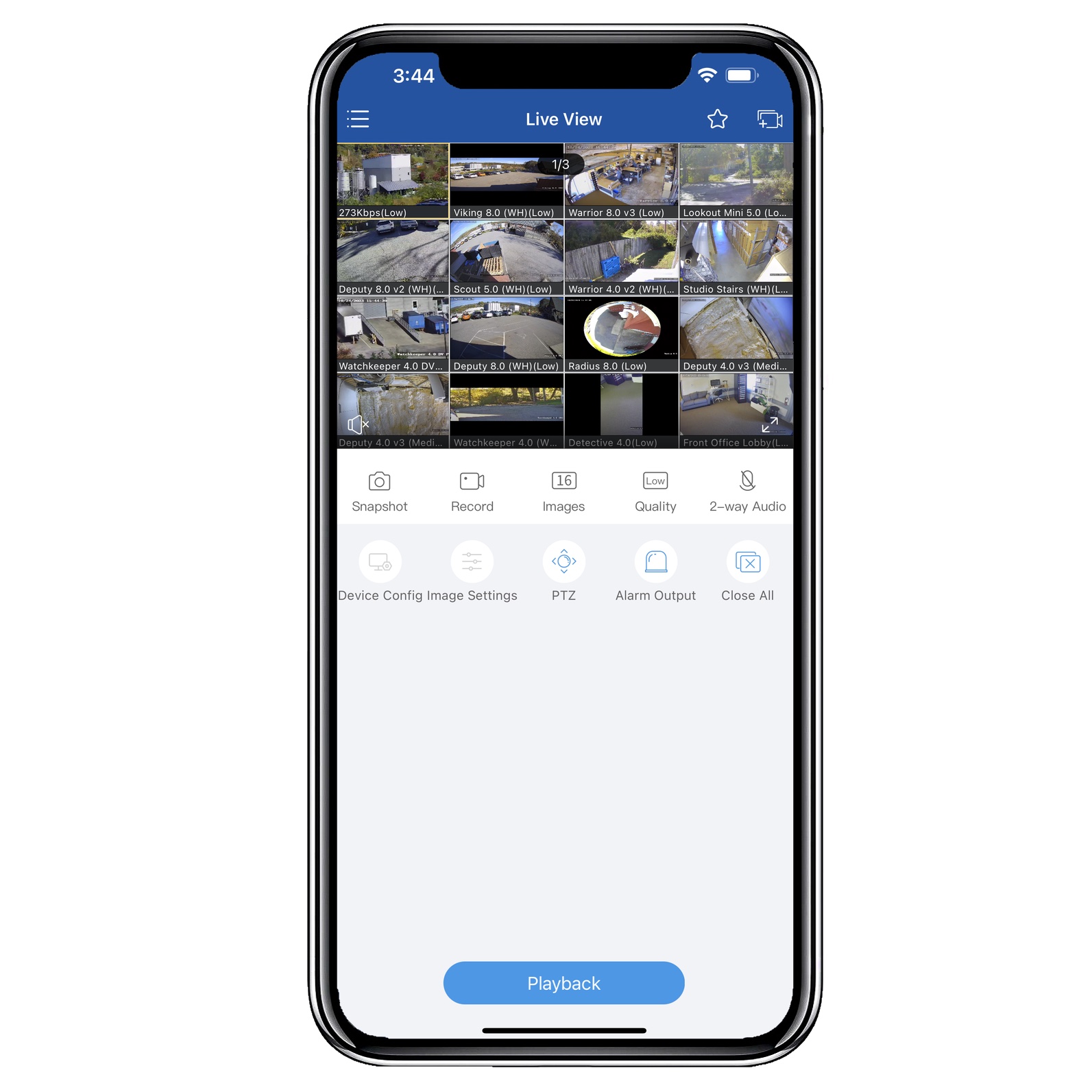 Live monitoring from mobile vms