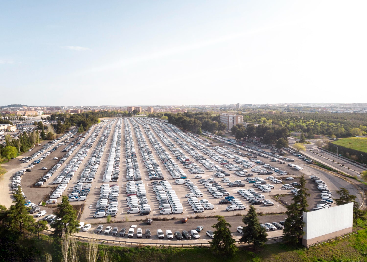 Car Dealership Parking Lot Outdoor Assets